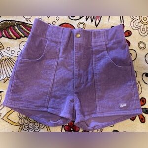 Hammies Purple Corduroy Shorts